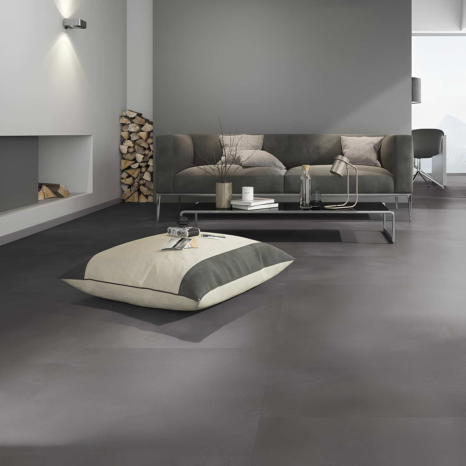 Betonlook pvc vloer