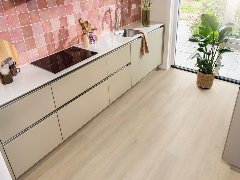 Ambiant Espero Beige pvc vloer in een interieur